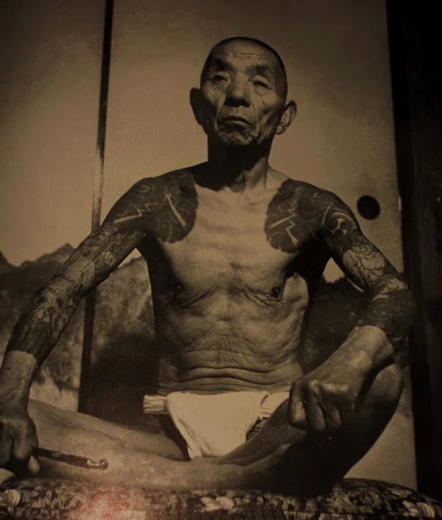 vintage photos of yakuza with their tattoos 1 jpg jpeg