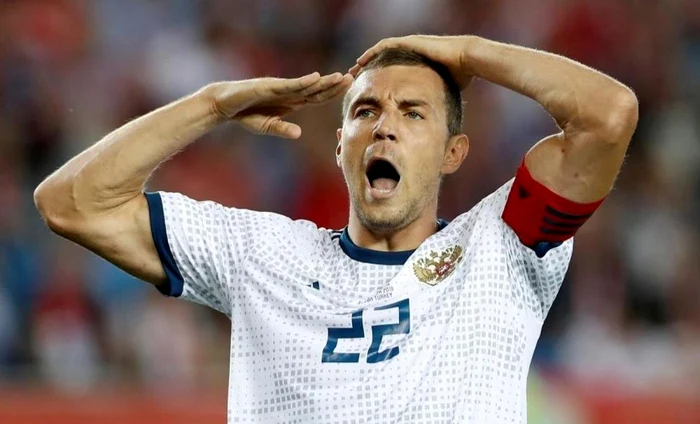 Artyom Dzyuba a jucat pentru Rusia la Mondialul din 2018, acasă, din postura de căpitanul echipei