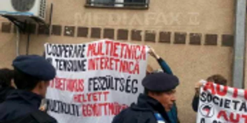 protest fata de viktor orban la cluj