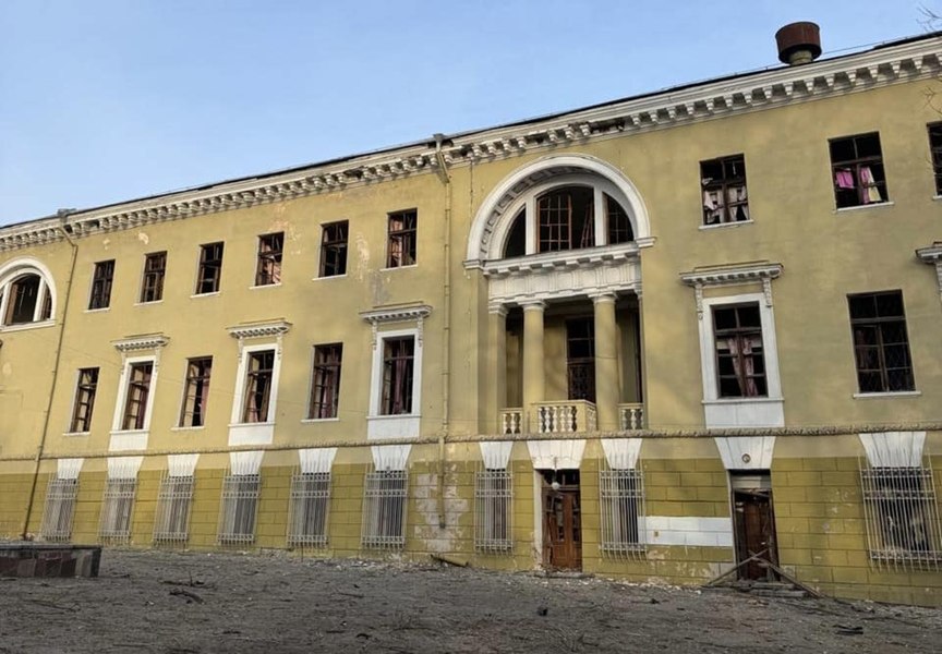 Armata lui Putin a lovit Palatul Potemkin din Dnipro, un simbol al puterii imperiale ruse
