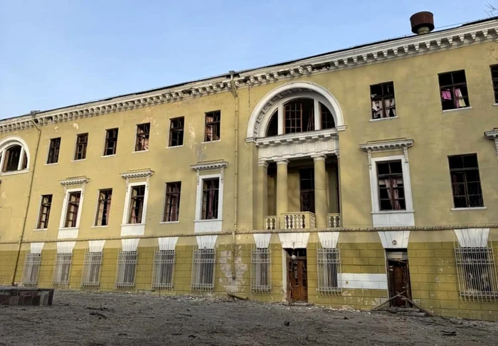 Palatul Potemkin, un simbol al puterii imperiale ruse, avariat de dronele rusești FOTO: FB