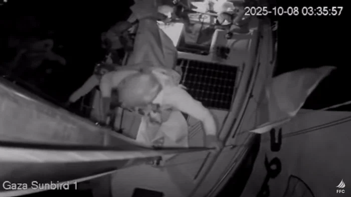 Ambarcațiunile duceau ajutor umanitar în Gaza FOTO Captură video