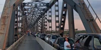podul giurgiu ruse blocaj, foto facebook jpg
