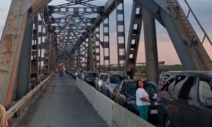 podul giurgiu ruse blocaj, foto facebook jpg