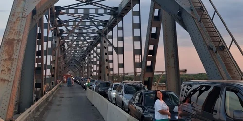 podul giurgiu ruse blocaj, foto facebook jpg