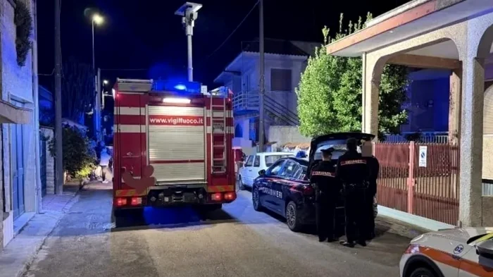 Locuința unde a avut loc incendiul FOTO: Vigilli del Fuoco