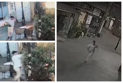 Momentul în care un turc trage 6 focuri de armă în Centrul Vechi din București. Bărbatul a fost reținut