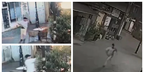 Momentul în care un turc trage 6 focuri de armă în Centrul Vechi din București. Bărbatul a fost reținut