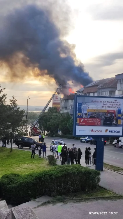 Blocul afectat este situat pe bulevardul A. I Cuza FOTO: Info Trafic Slatina/Claudiu Kta