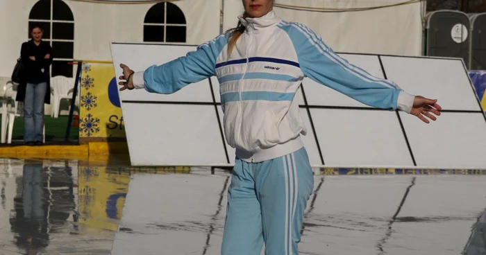 Annu Dobre a învăţat să patineze în ţara lui Moş Crăciun