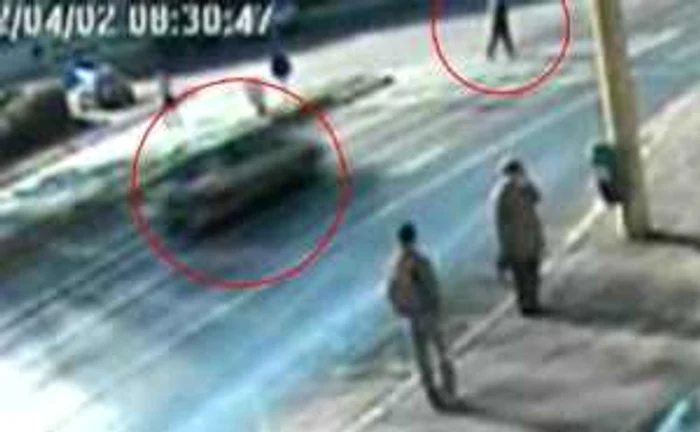 Imagini din timpul accidentului