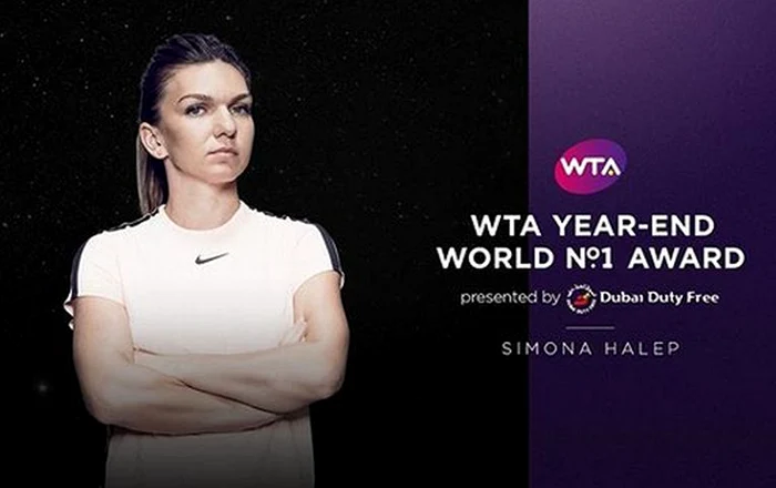Simona Halep va incheia pentru a doua oara consecutiv anul pe primul loc in clasamentul WTAFOTO: EPA