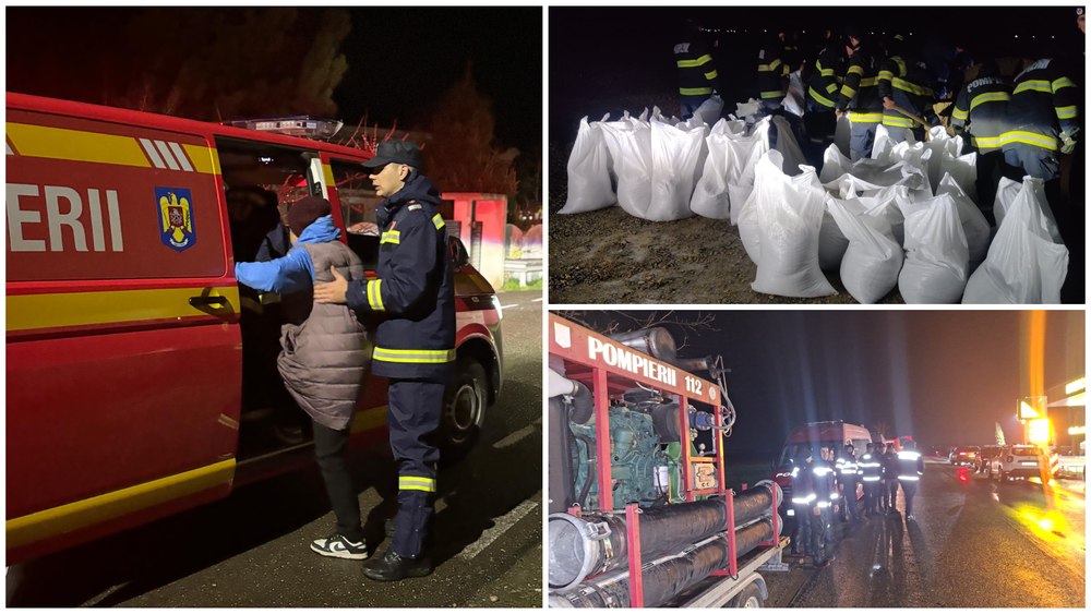 Evacuări preventive în Vrancea din cauza riscului de inundații. Peste 200 de salvatori sunt mobilizați în teren