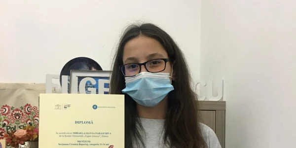 olivia paraschiva - foto facebook scoala gimnaziala eugen ionescu slatina