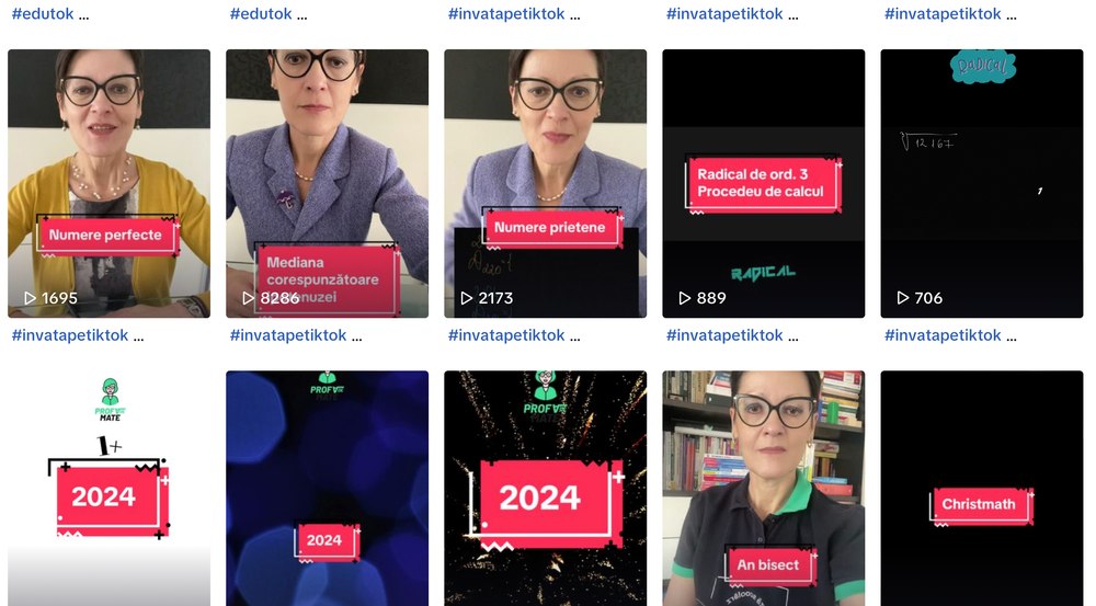 TikTok, instrument de învățare, nu doar canal de divertisment. Ce sfaturi le dă elevilor „profa de mate cool” în prag de simulări
