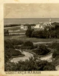 Vila lui Barbu Stirbey alături de edificiile regale din Mamaia, imagine pe o carte poștală în colecția Andrei Ștomff (© cIMeC)