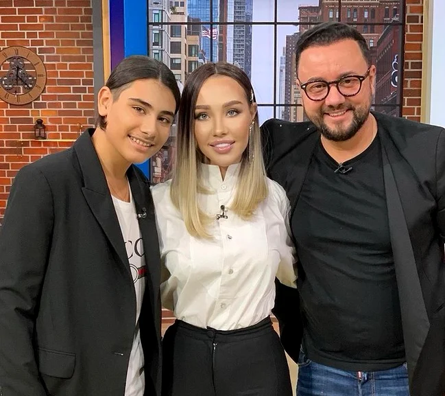 Raluca Podea, alături de fiul ei David, în emisiunea lui Cătălin Măruță Sursa: Instagram