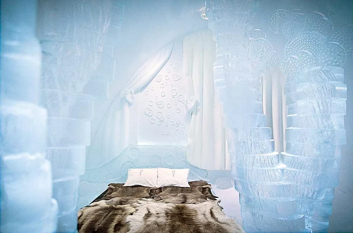 
    Paturile sunt acoperite  cu blănuri călduroaseFoto: Photoland/Caters/Corbis  