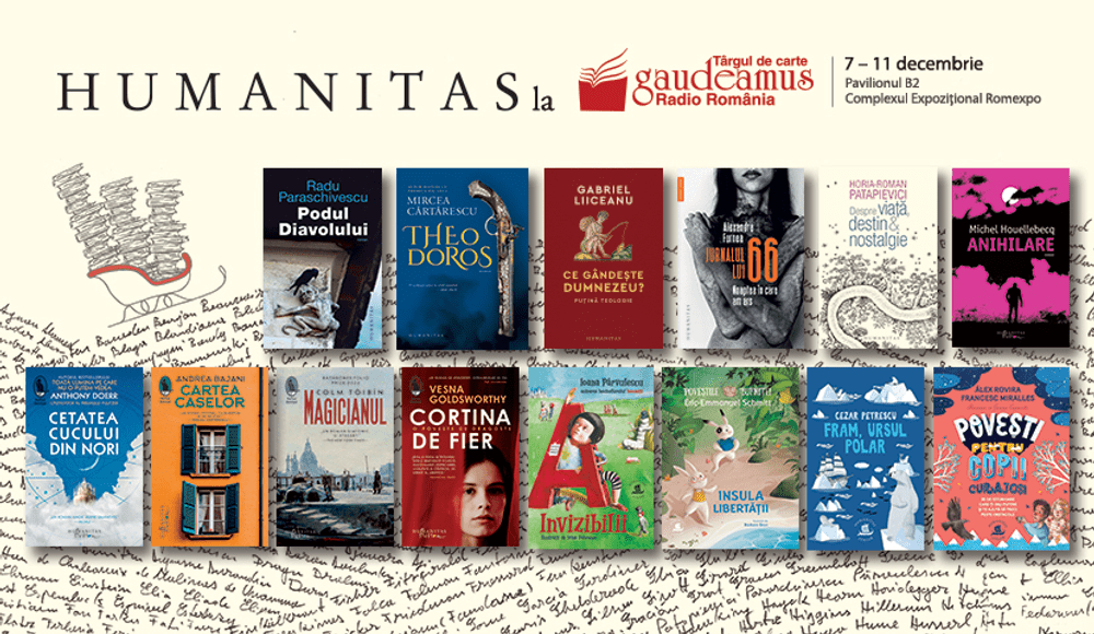Humanitas la Gaudeamus: reduceri de preț, titluri de colecție, lansări de carte
