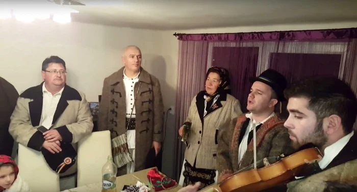 O parte dintre colindători, la Şimleu Silvaniei