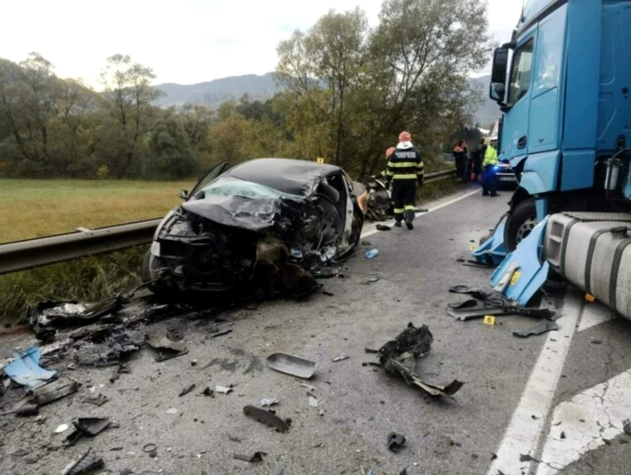 Accident județul Suceava. FOTO ISU Suceava