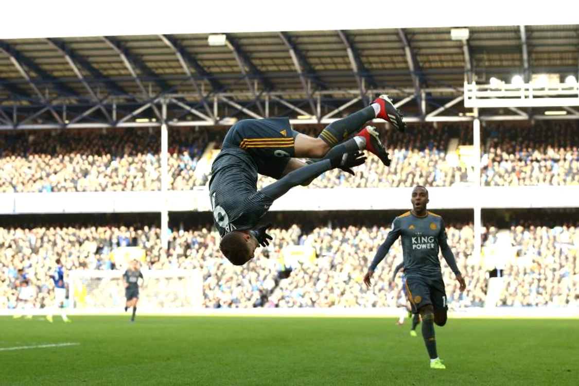 
    Jamie Vardy a celebrat pentru prima dată printr-un flic-flac un golFOTO: Guliver/ Gettyimages  