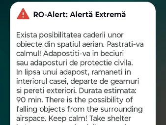 Mesajul transmis locuitorilor din Galați