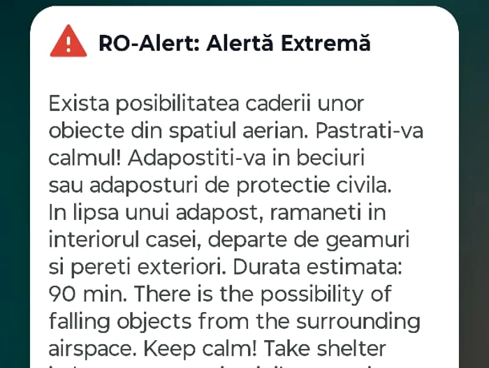 Mesajul transmis locuitorilor din Galați