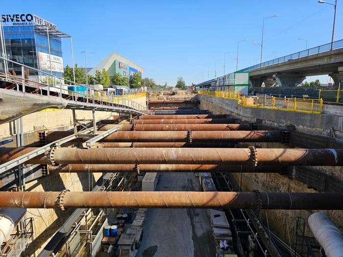 Se lucrează la M6 metrou București FOTo: Fb/Asociația Metrou Ușor
