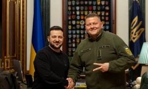 Volodimir Zelenski si generalul Zalujnii FOTO X @ZelenskyyUa jpg