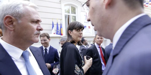 Ziua Franţei - recepţie la Ambasada Franţei - Laura Codruţa Kovesi / Liviu Dragnea / FOTO Inquam Photos / George Călin / 14 iul 2017