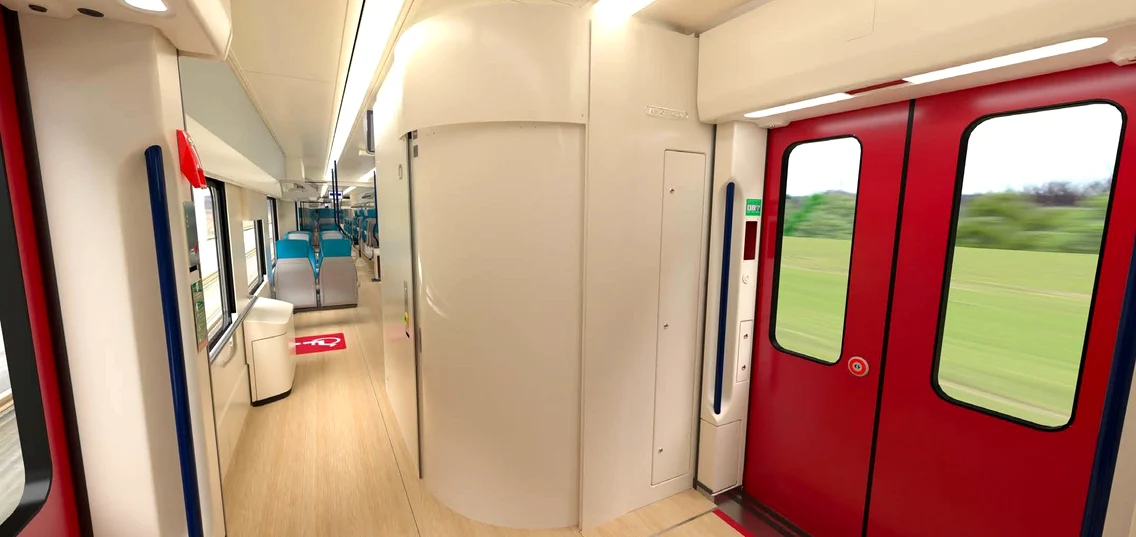 Interiorul unui tren nou Foto: Facebook