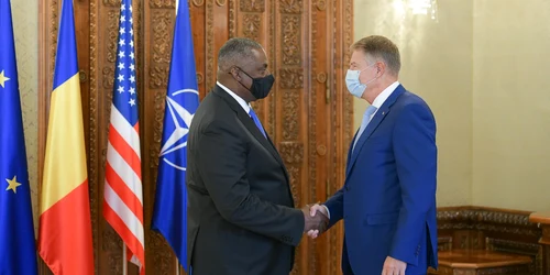 Klaus Iohannis şi Lloyd J. Austin FOTO Adm Prez