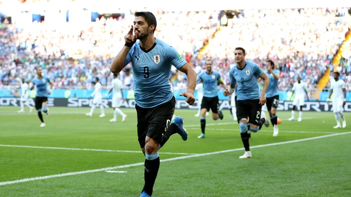
    Luis Suarez a marcat golul naționalei din Uruguay în meciul cu Arabia Saudită  