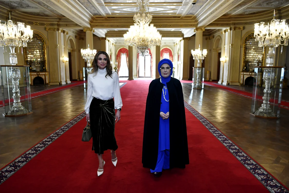 Regina Rania și Prima Doamnă a Turciei, Amina Erdogan, Profimedia (5) jpg