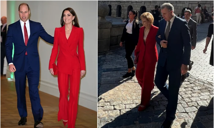 costumul rosu purtat de Printesa Kate, acum si de Majestatea Sa Margareta Profimedia, Casa Majestatii Sale jpg