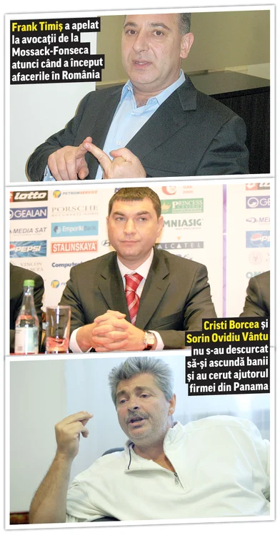 Printre ei, şi românaşi de-ai noştri: Cristi Borcea, “regele aurului” Frank Timiş şi temutul SOV, alias Sorin Ovidiu Vântu.