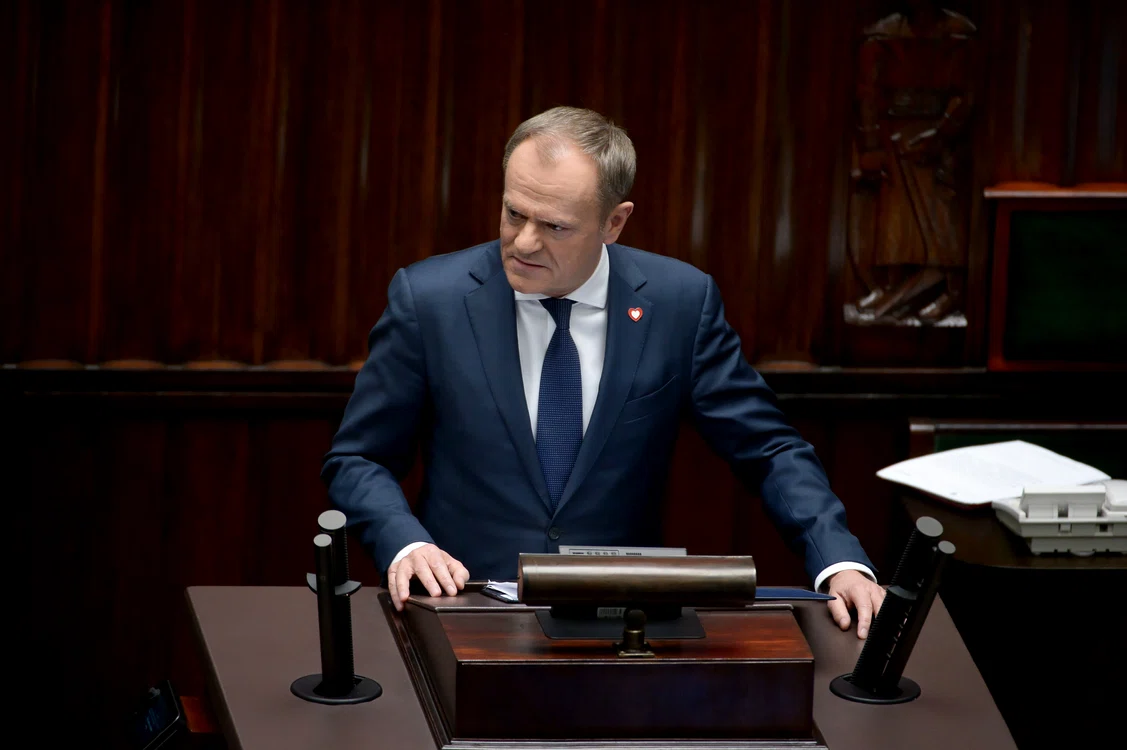 Tusk a reacționat la disputa privind sateliții Starlink FOTO EPA EFE