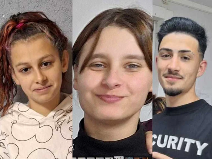 Csicso Iuliana Maria (stânga), Crivinar Noemi Estera, Dodo Cristian Daniel/FOTO: Poliția Română