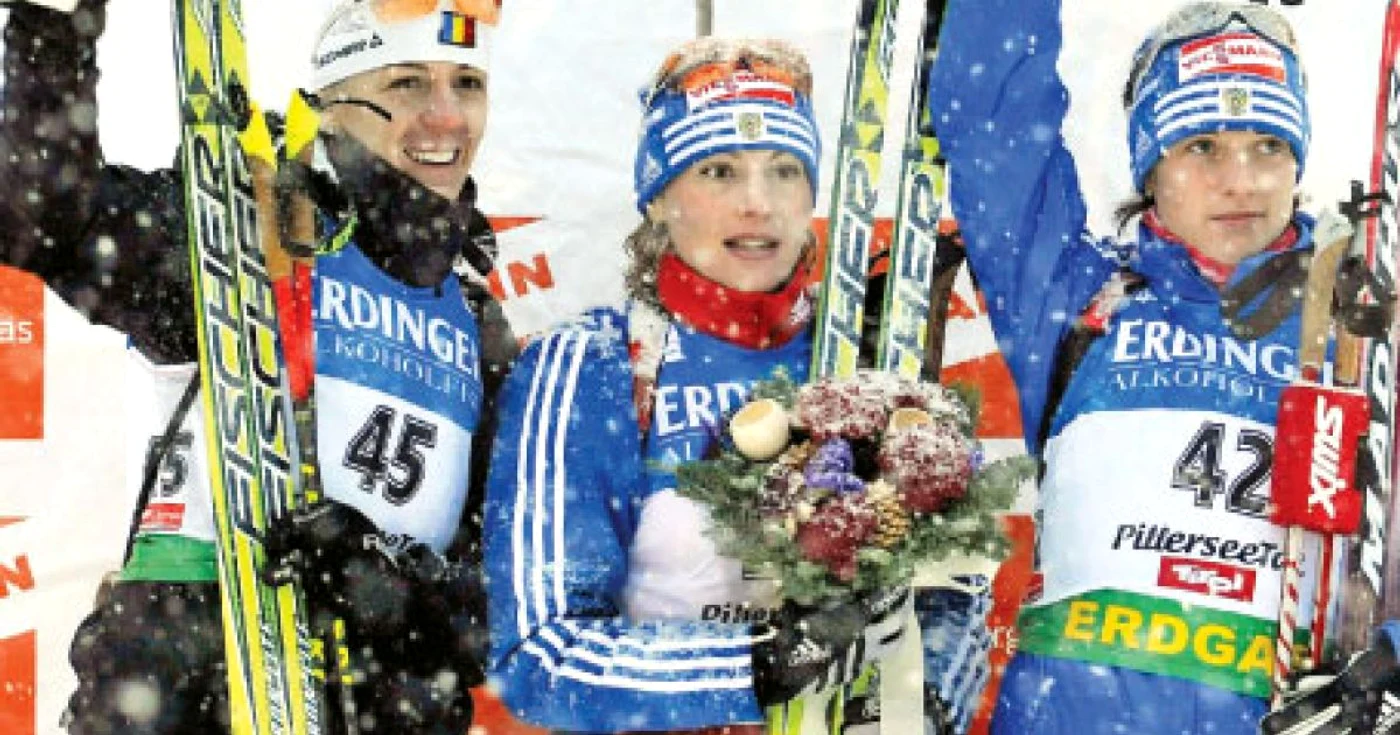 Eva Tofalvi (stânga) s-a obişnuit cu podiumul în ultimii ani