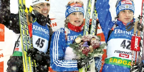 Eva Tofalvi (stânga) s-a obişnuit cu podiumul în ultimii ani