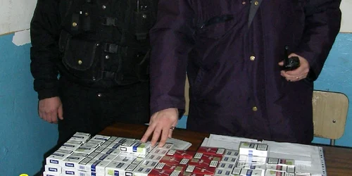 Țigările au fost găsite într-un autoturism