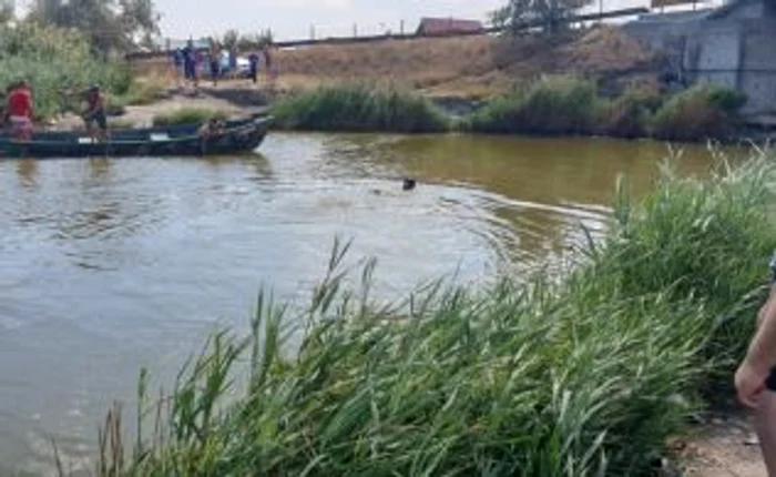 Căutări în lacul Istria FOTO ISU Dobrogea