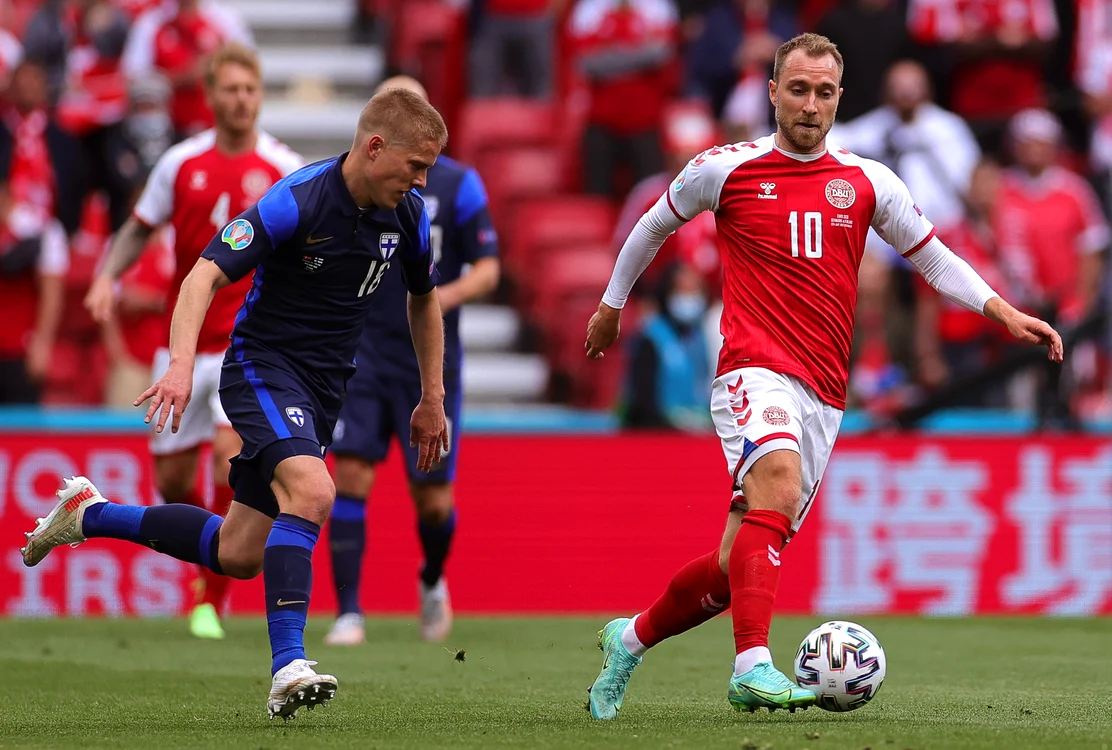 Eriksen a jucat ultimul meci la 12 iunie 2021, la Euro 2020 (FOTO: EPA)