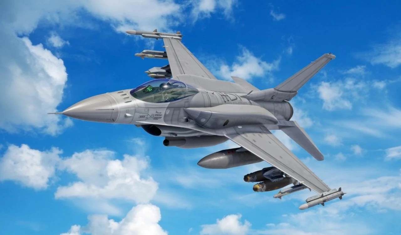 Aeronavă F-16 „Fighting Falcon” în zbor