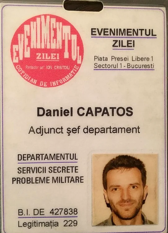Aşa arăta Dan Capatos în urmă cu 20 de ani
