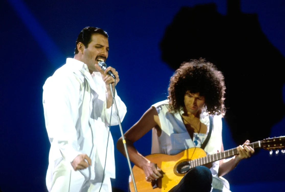Freddie Mercury şi Brian May FOTO Profimedia