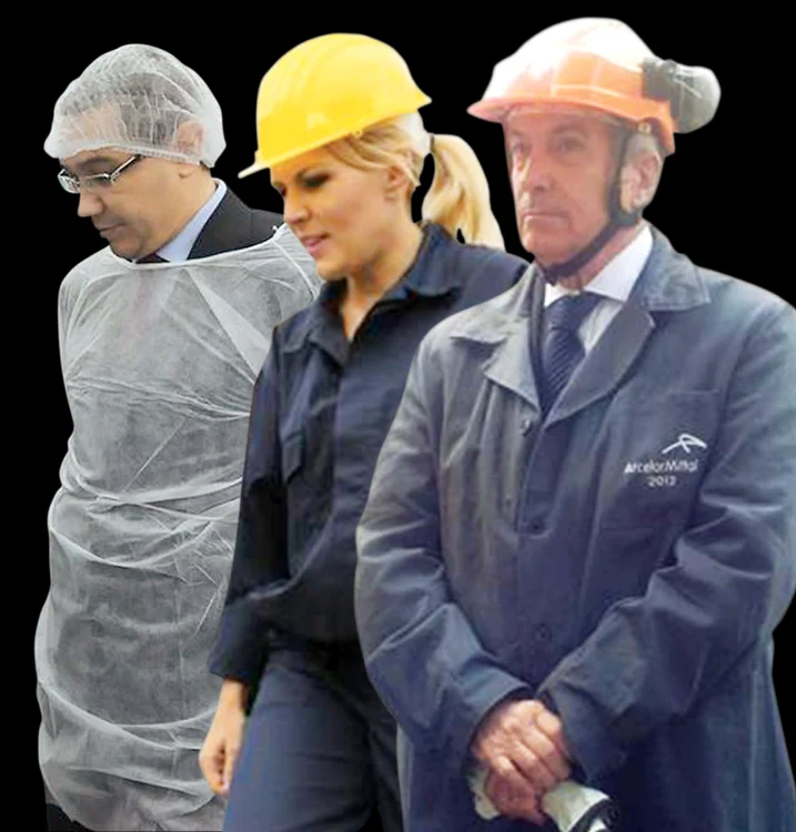 
    Candidaţii au colindat fabricile, în căutare de noi admiratori. Victor Ponta, Elena Udrea şi Călin Popescu-Tăriceanu s-au “deghizat” în muncitori  