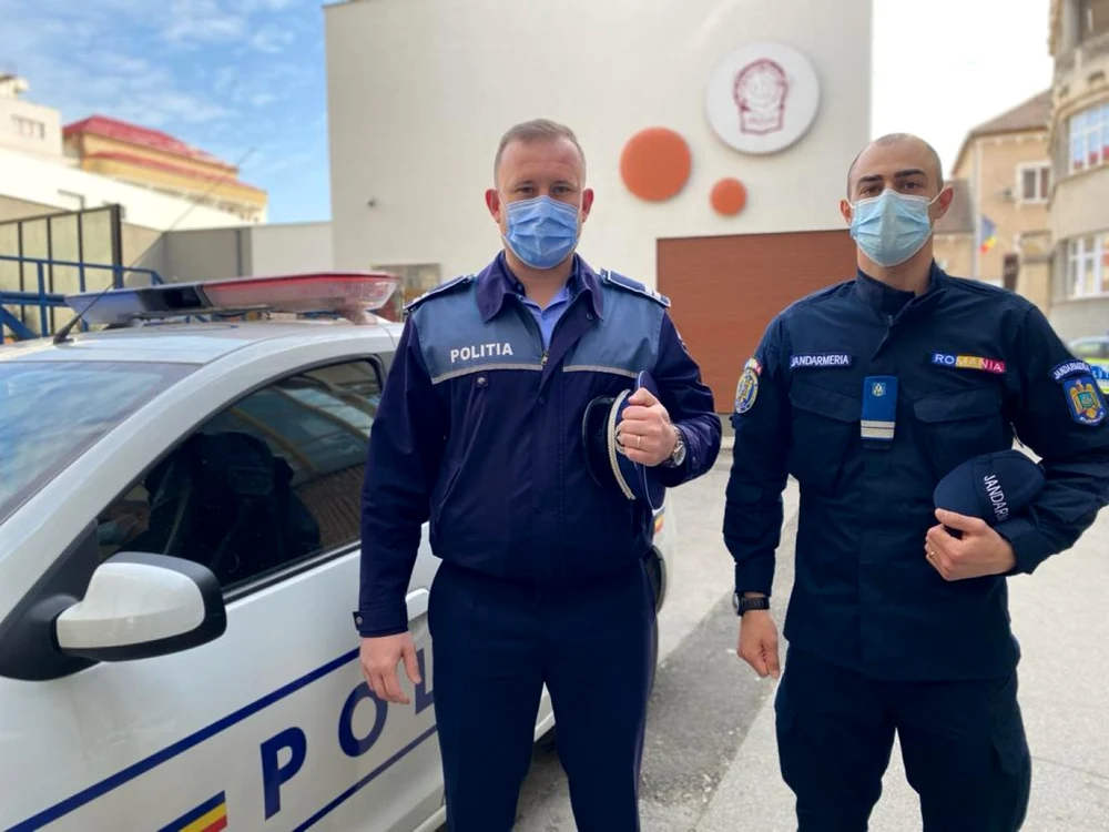 Poliţistul şi jandarmul care au salvat viaţa bărbatului ce vroia să se sinucidă