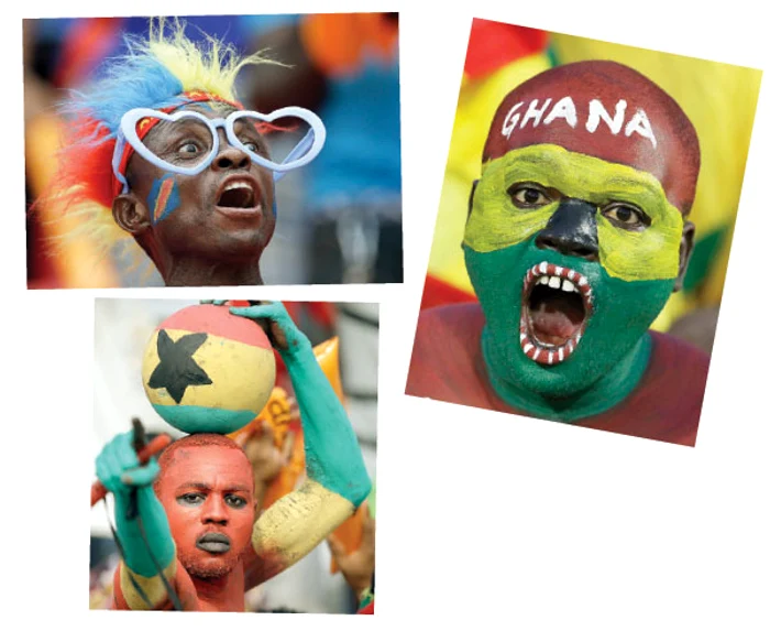 Pictaţi pe faţă, suporterii au făcut senzaţie la Cupa Africii